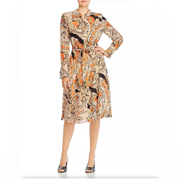 Kobi Halperin Madi Paisley Silk-Blend Shirt Dress - Picture 10 of 10